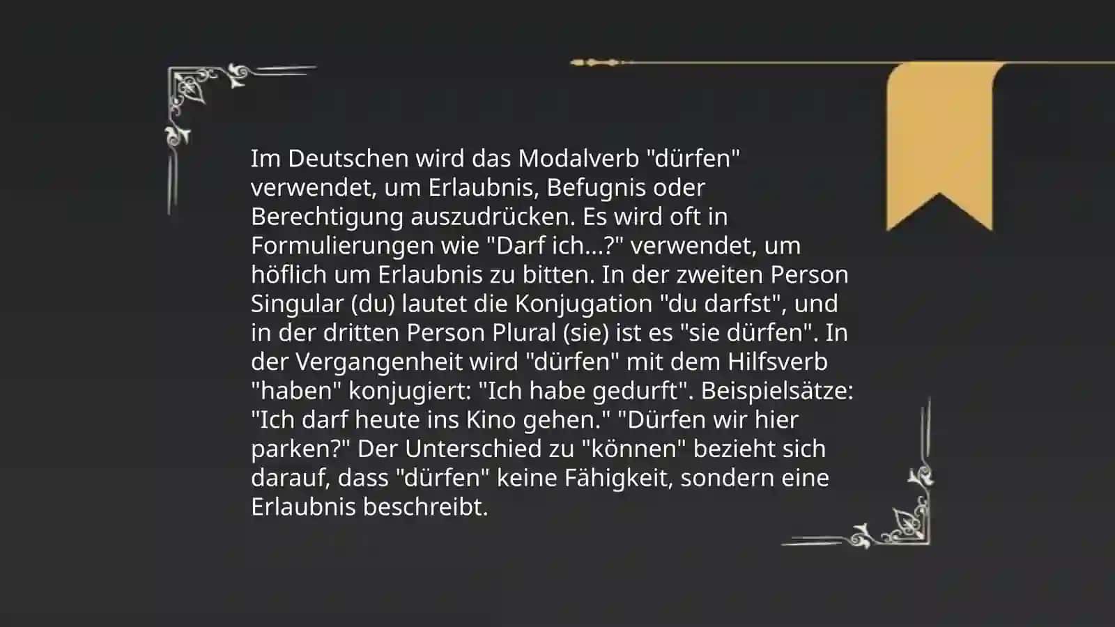 Modalverben dürfen, müssen 4
