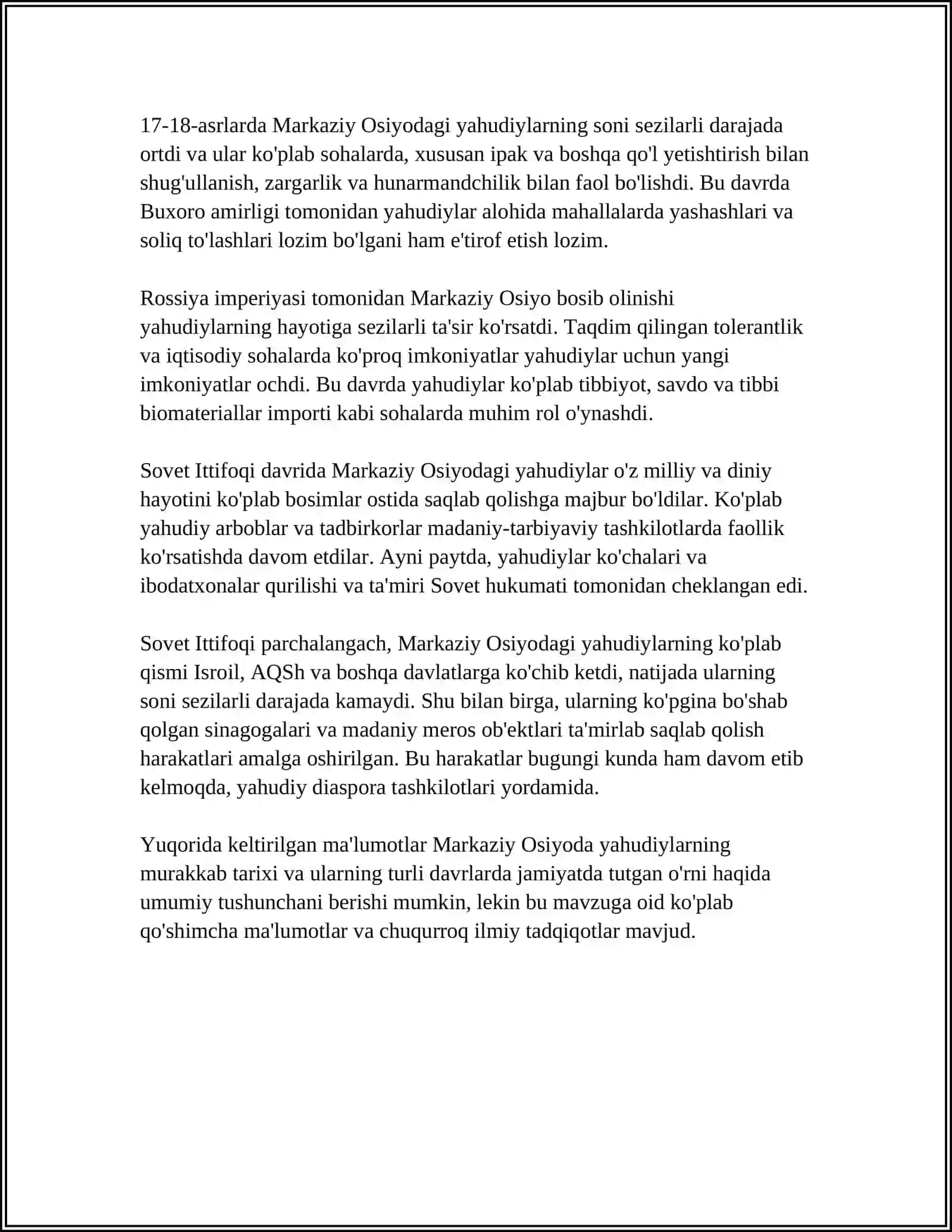 MARKAZIY OSIYODA YAXUDIYLAR TARIXI 4