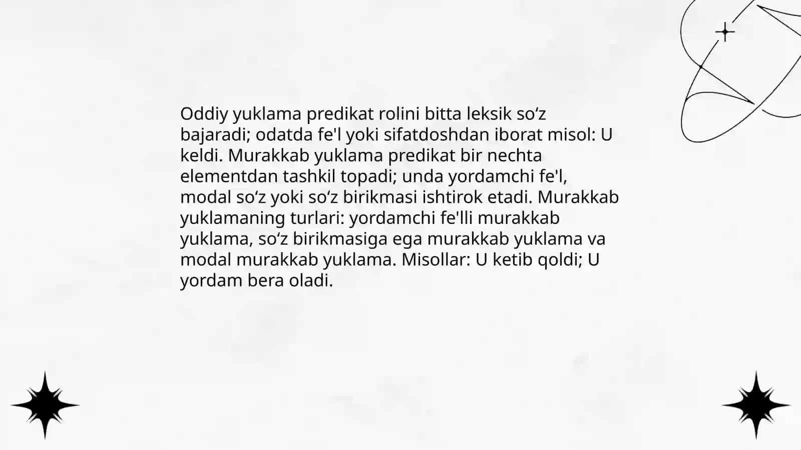 Yuklamalar va undov sözlar 4