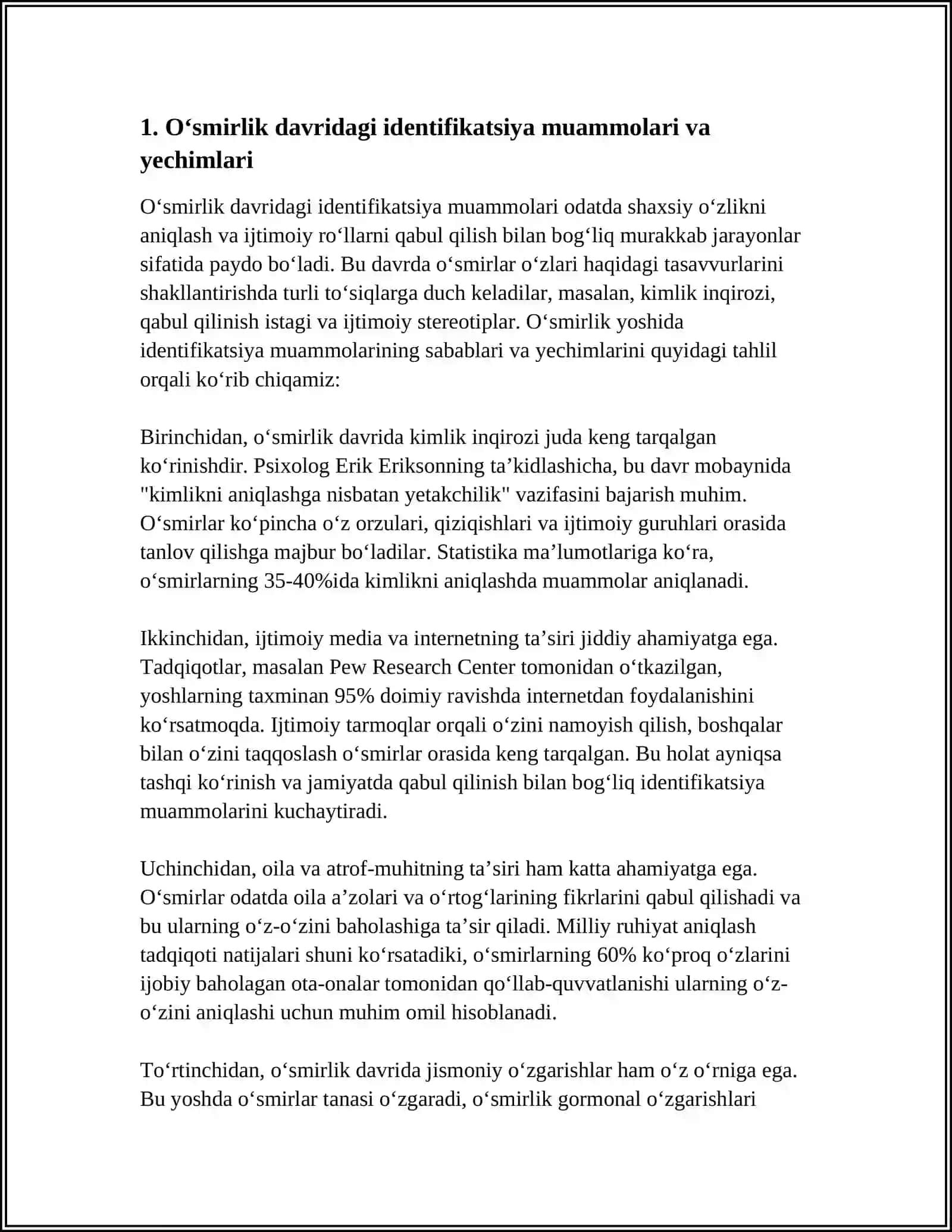O'ZBEKISTON RESPUBLIKASI OLIY TA’LIM FAN VA INNOVATSIYA VAZIRLIGI 4