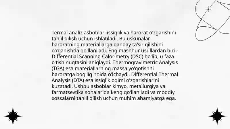 Issiqlik o'tkazuvchanligini tahlil usullarida aniqlash 4