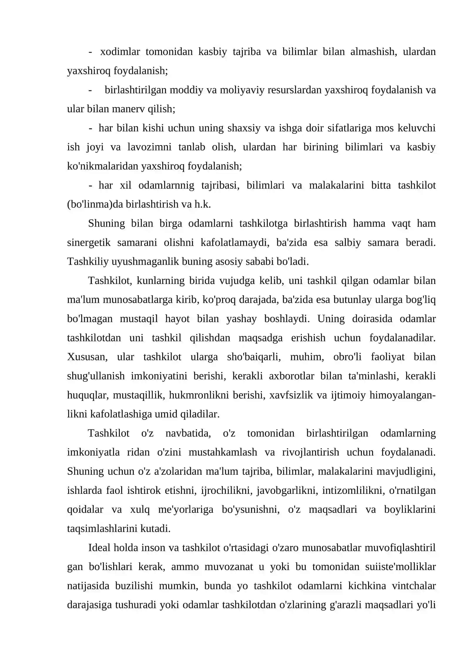 Tashkilotlar va ularni boshqarish 4