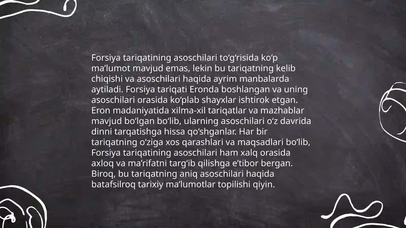 Forsiya tariqati haqida 4