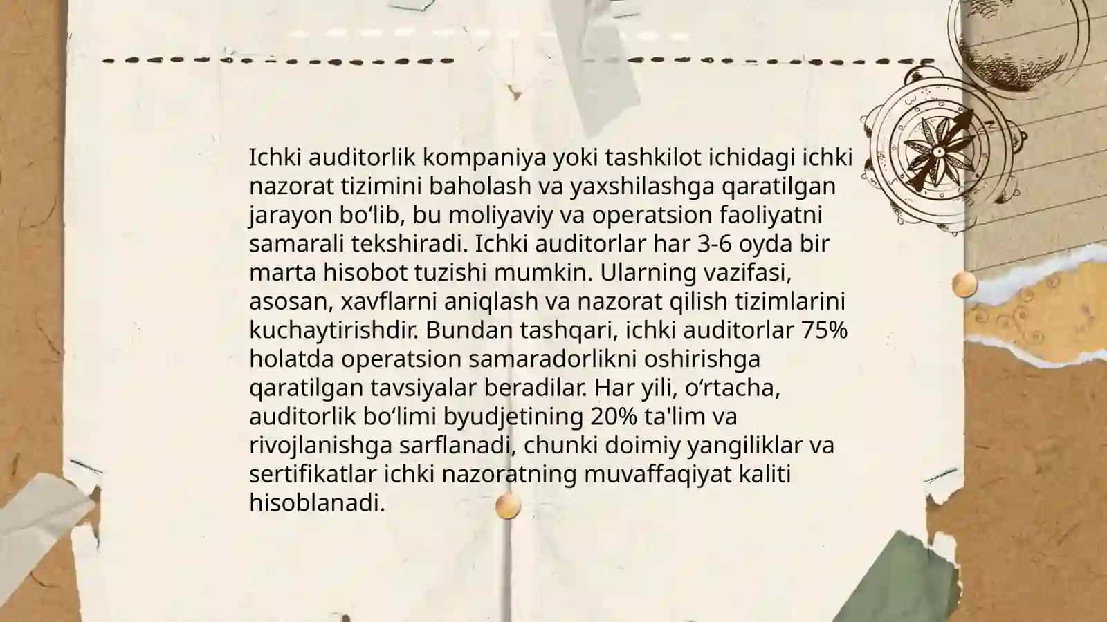 Audetorlik tekshiruvi turlari va shakilari 4