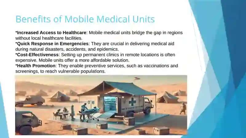 make a mini presentation on Mobile medical units in the world 4