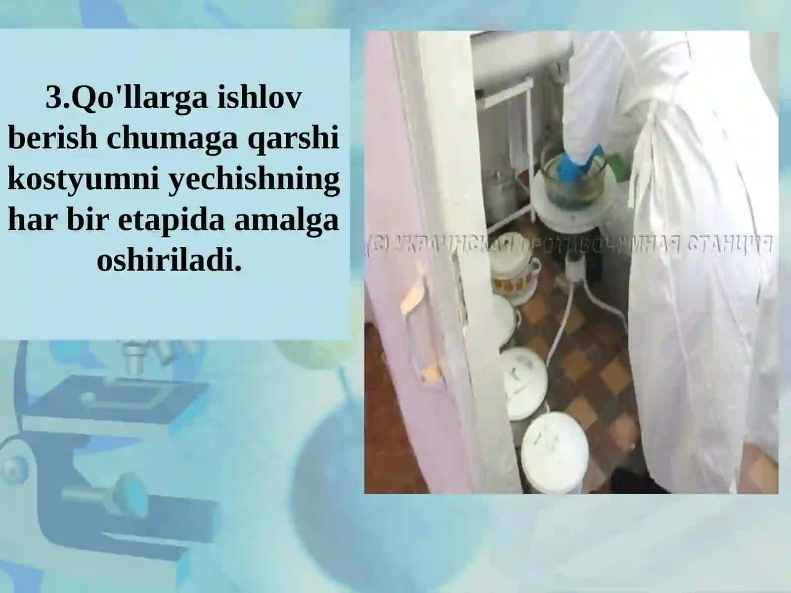 O'latga qarshi kiyim yechinish tartibi 4