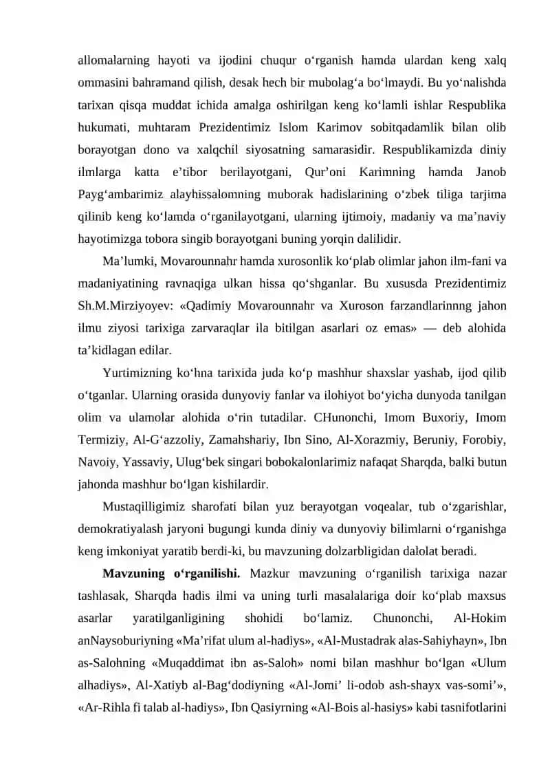 HADIS ILMIDA BARKAMOL SHAXS TARBIYASI 4