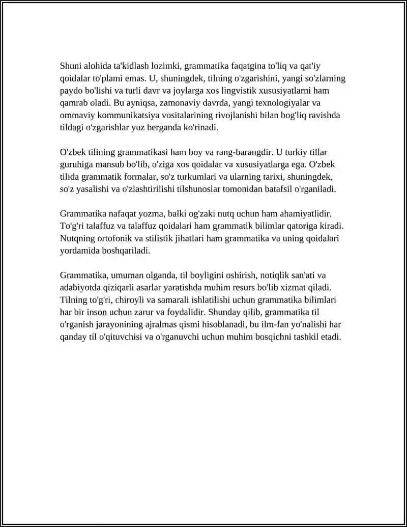 GRAMMATIKA HAQIDA TUSHUNCHA 4