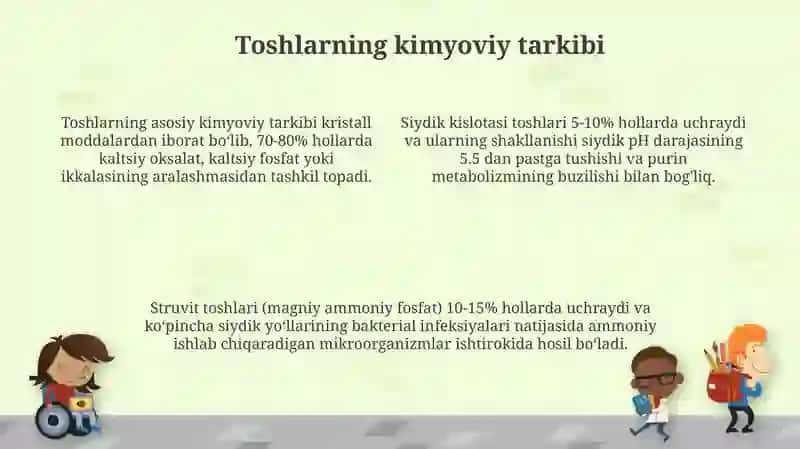 Tosh kasalliklarining kimyoviy asoslari 4
