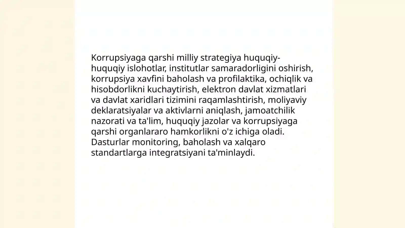 Oʻzbekistonning karrupsiyaga qarshi kurashi 4