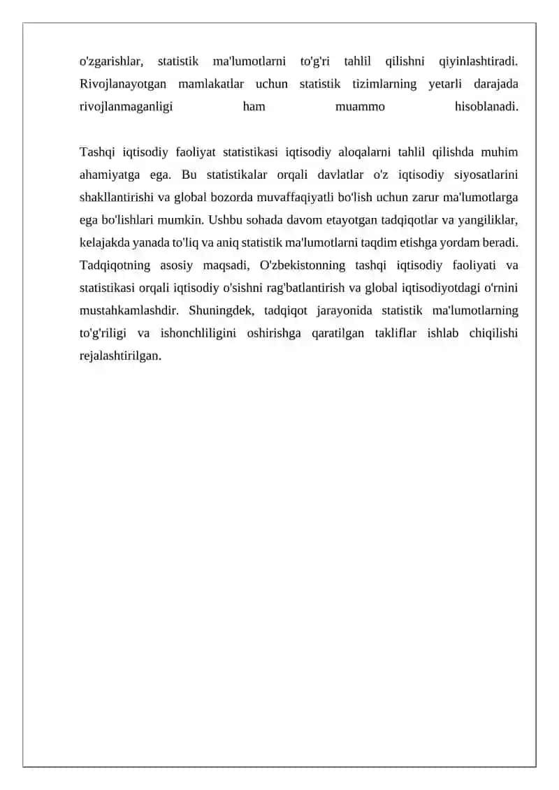 Tashqi iqtisodiy faoliyat statistikasi 4