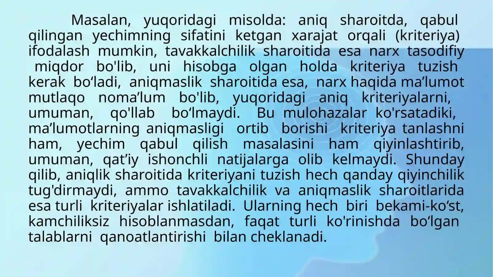 Yechim qabul qilish 4