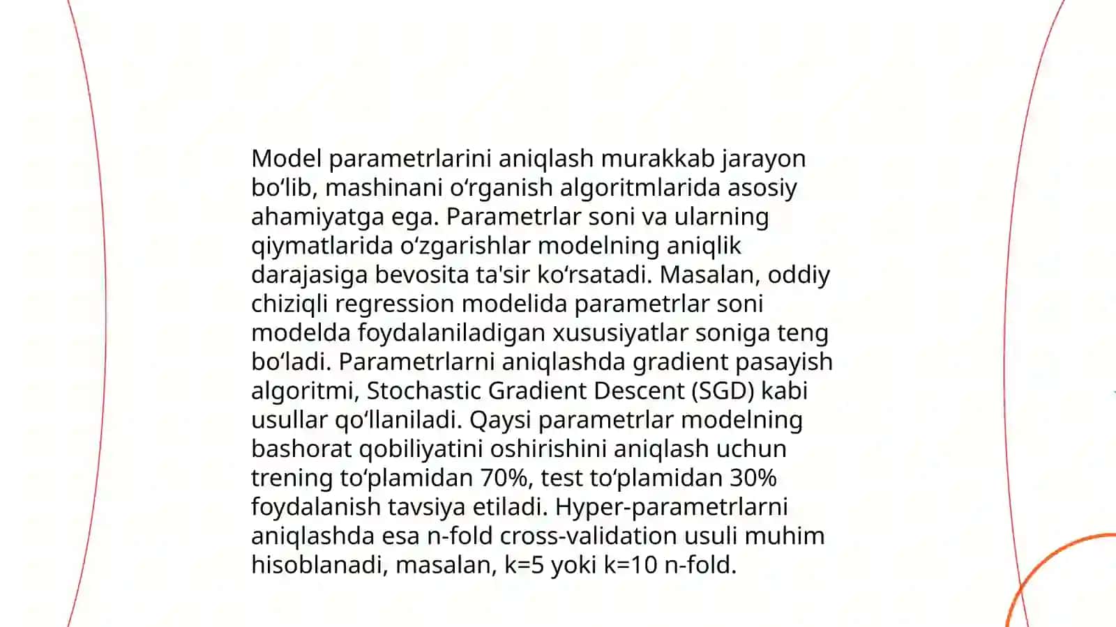 Matematika modelga qo'yilgan talablar 4