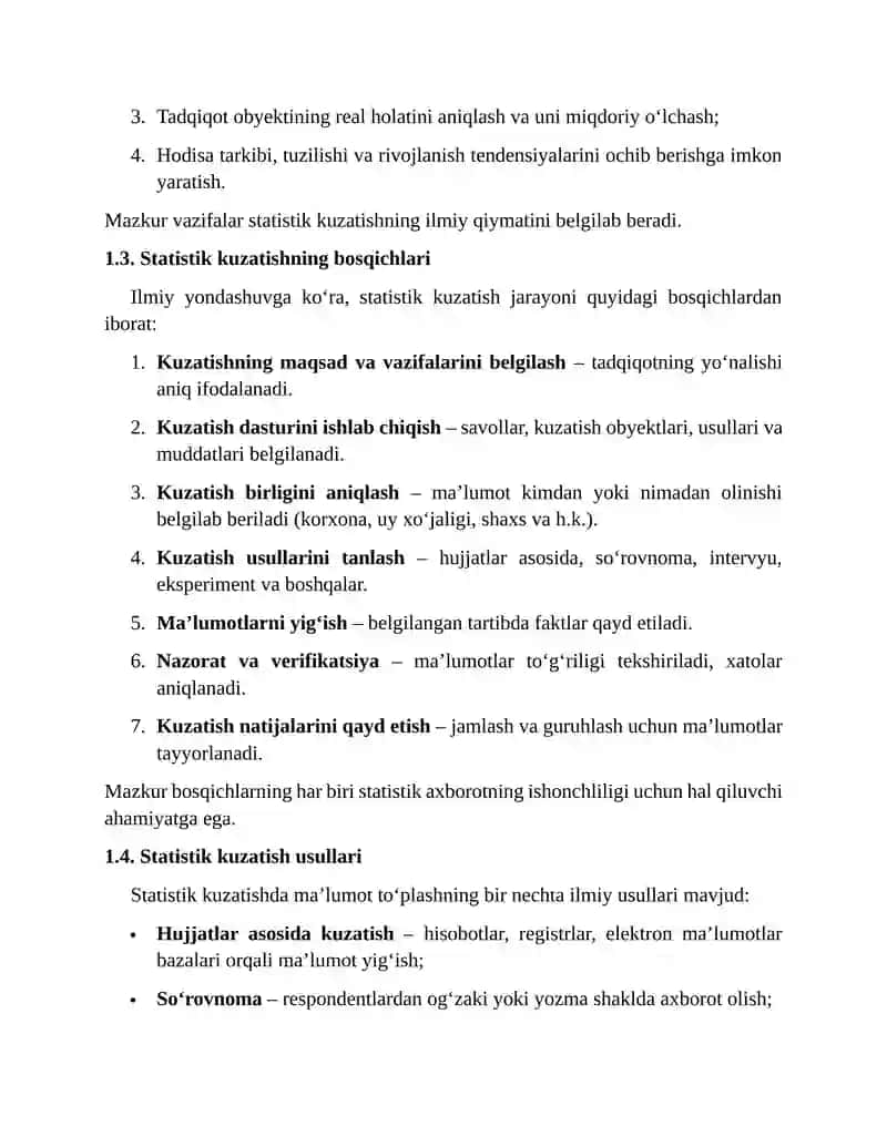 Statistik kuzatish 4