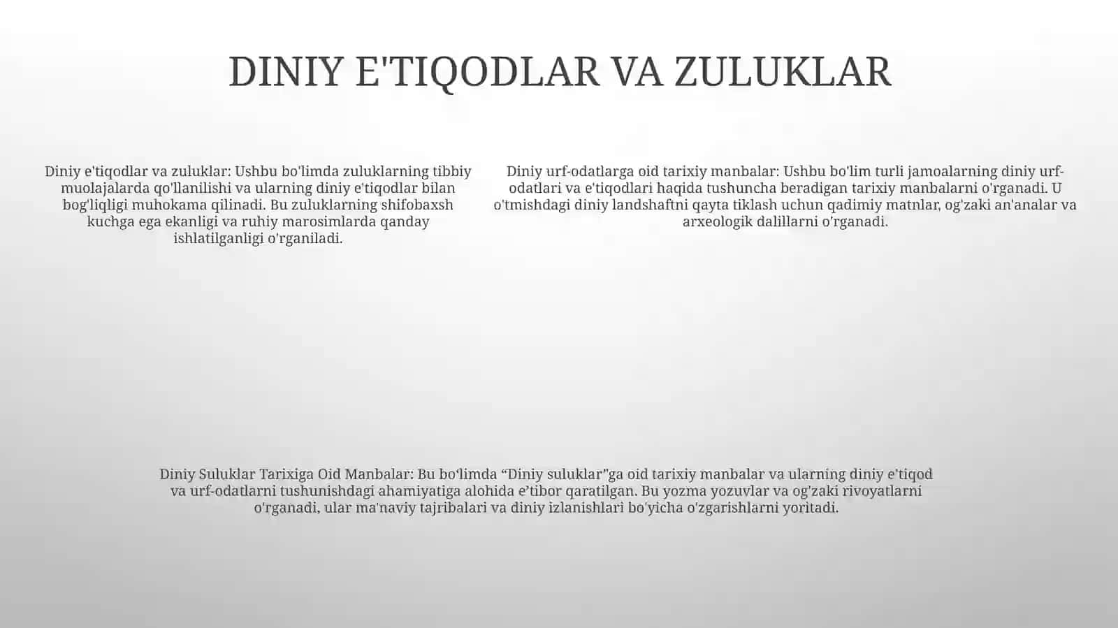 Diniy Suluklar Tarixiga Oid Manbalar 4