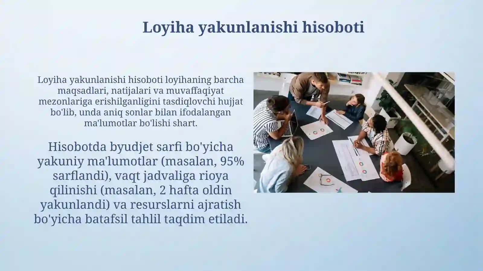 Yakunlash baxolash va natijalar 4