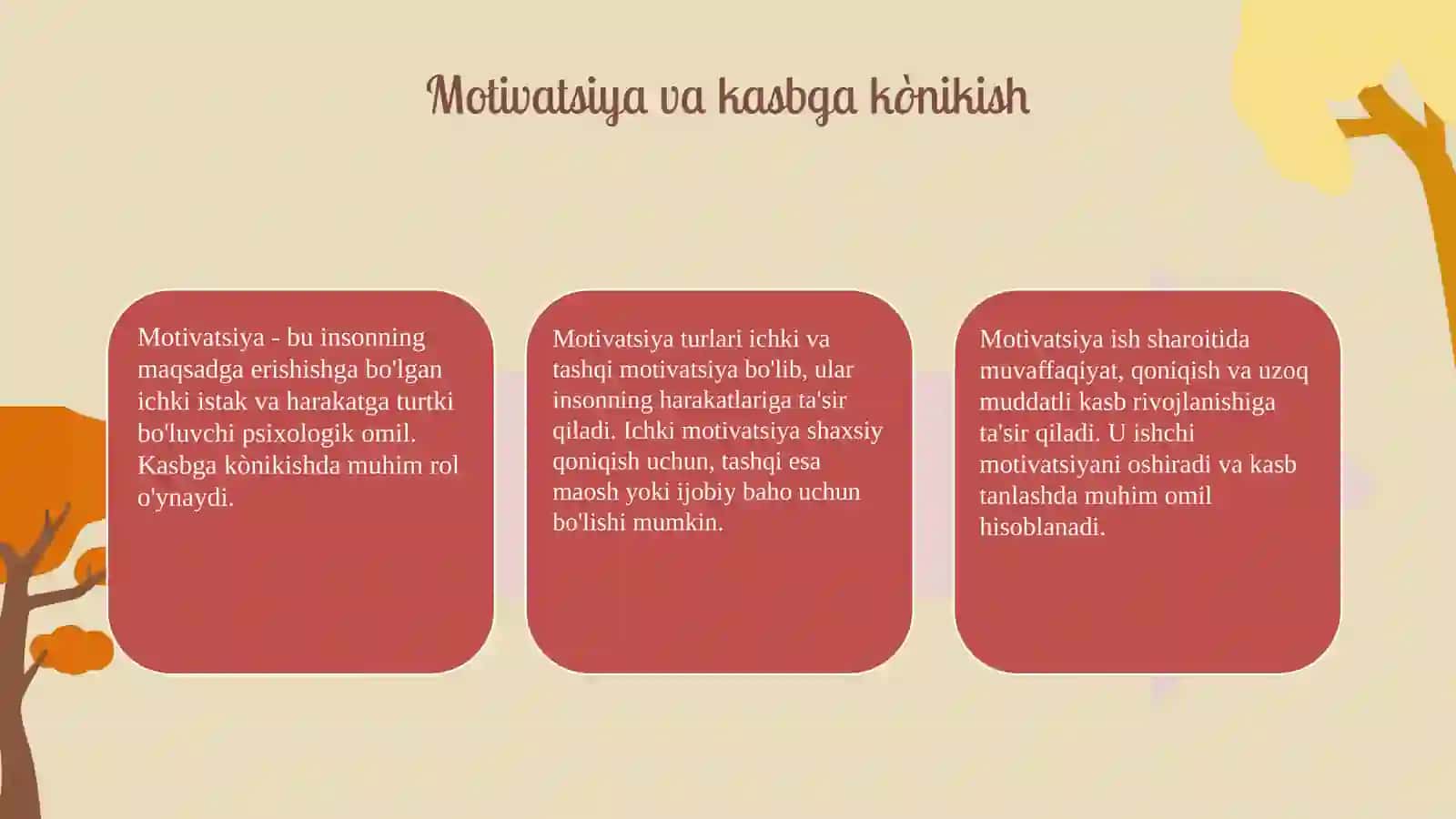 Kasbga kònikish va uning psixologik masalalari 4