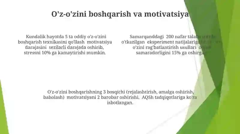Motiv va motivatsiya 4