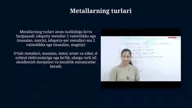 Metallar va ularning sinflanishi 4