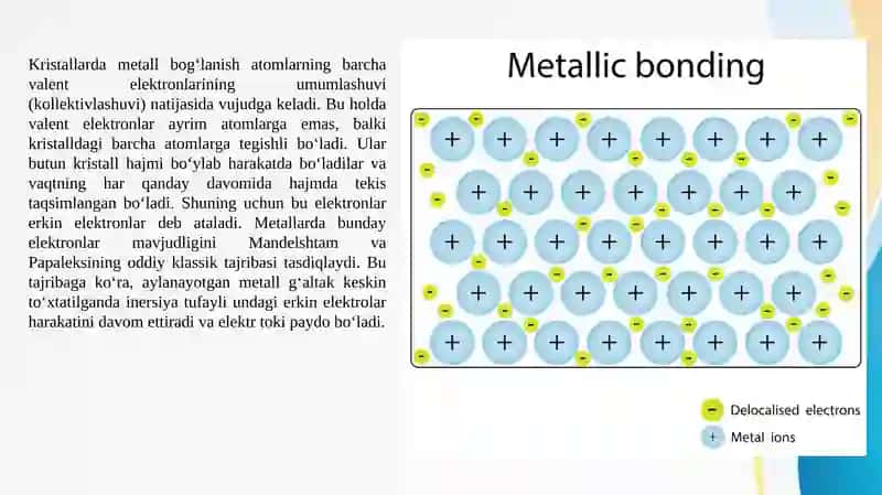 Metall bog’lanishli kristallar 4