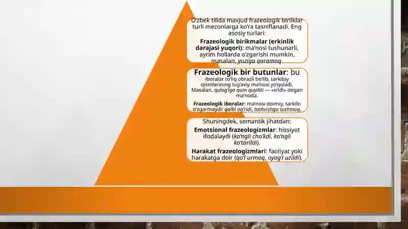 O’ZBEK TILI FRAZEOLOGIYASI 4