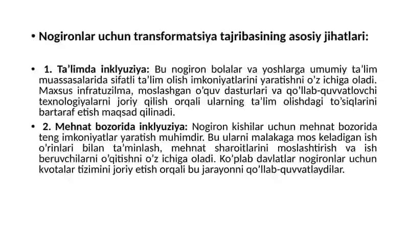 Inklyuziv ta’limga jalb qilish bosqichlari 4