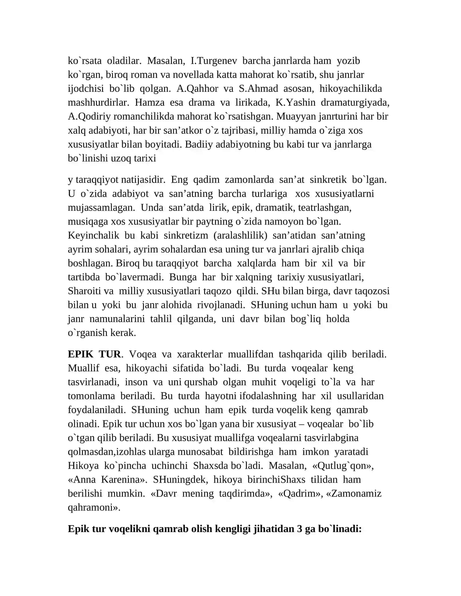 Adabiyot tur vа jаnrlаr 4