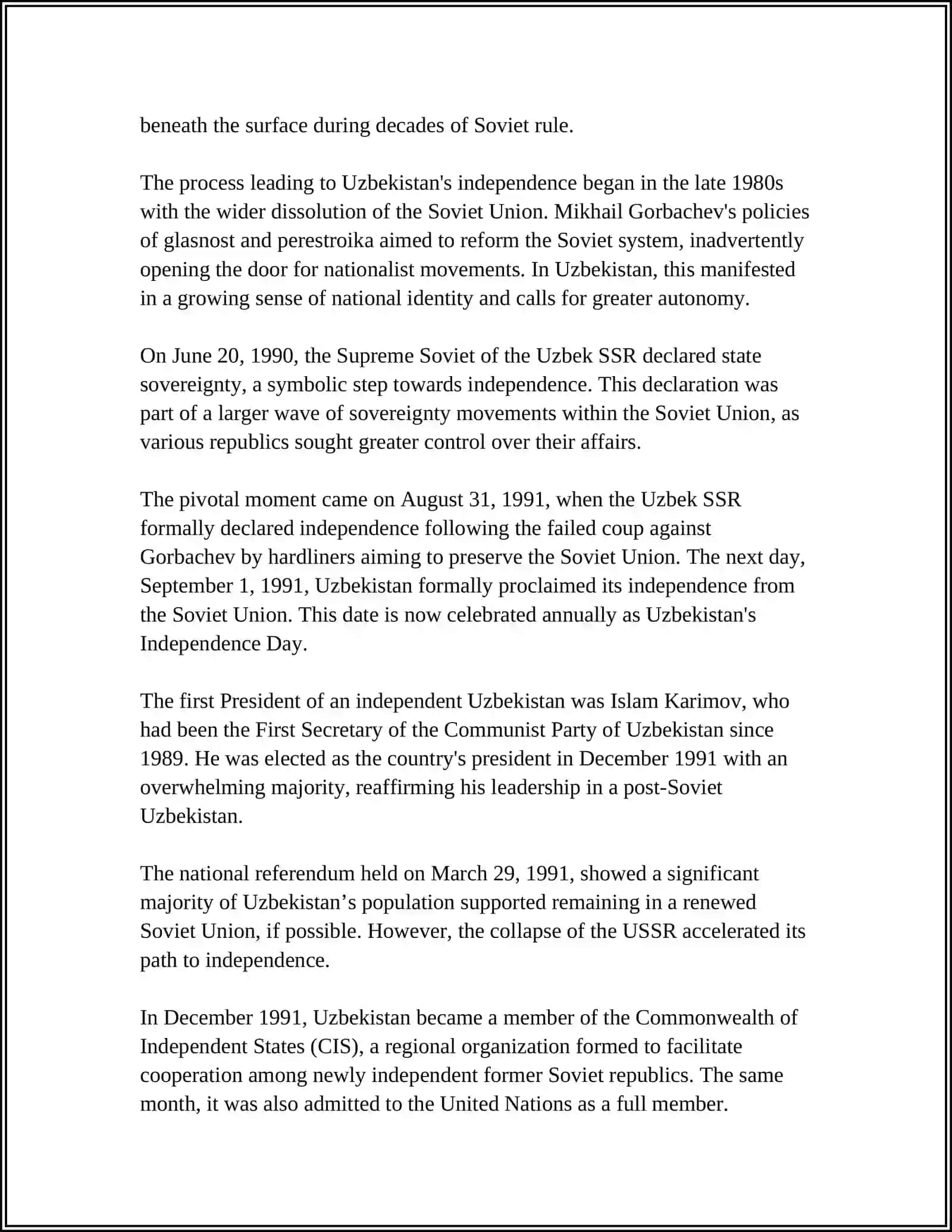 INDEPENDENCE DAY OF UZBEKISTAN 4