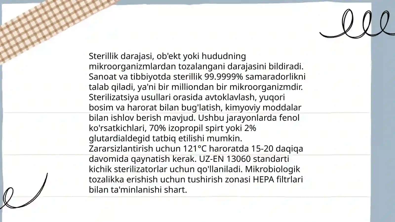 Mikrobiologik tozaligi 4