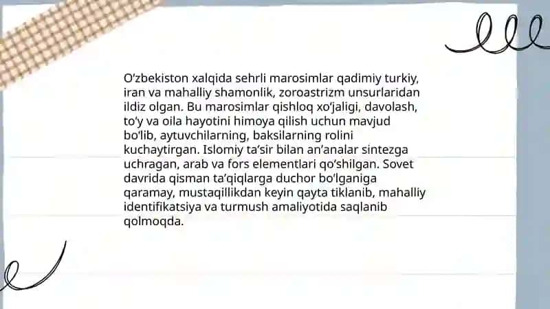 Magik marosimlar folklori 4