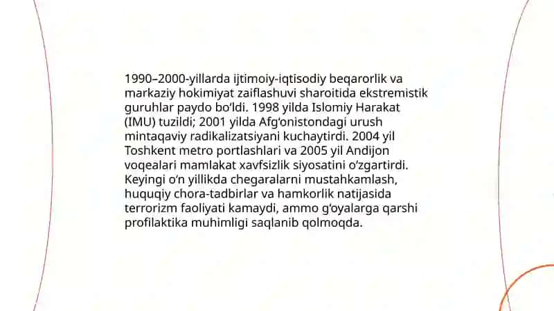 Ekstremizm va terrorizm jamiyat barqarorligiga tahdid 4