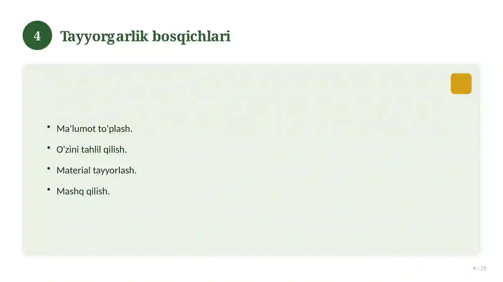 Resume (CV) shablon 4