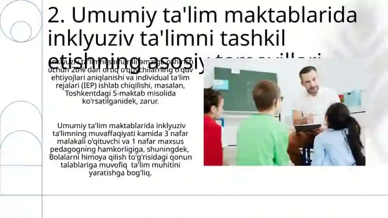 Inklyuziv Ta'limni Tashkil etish 4