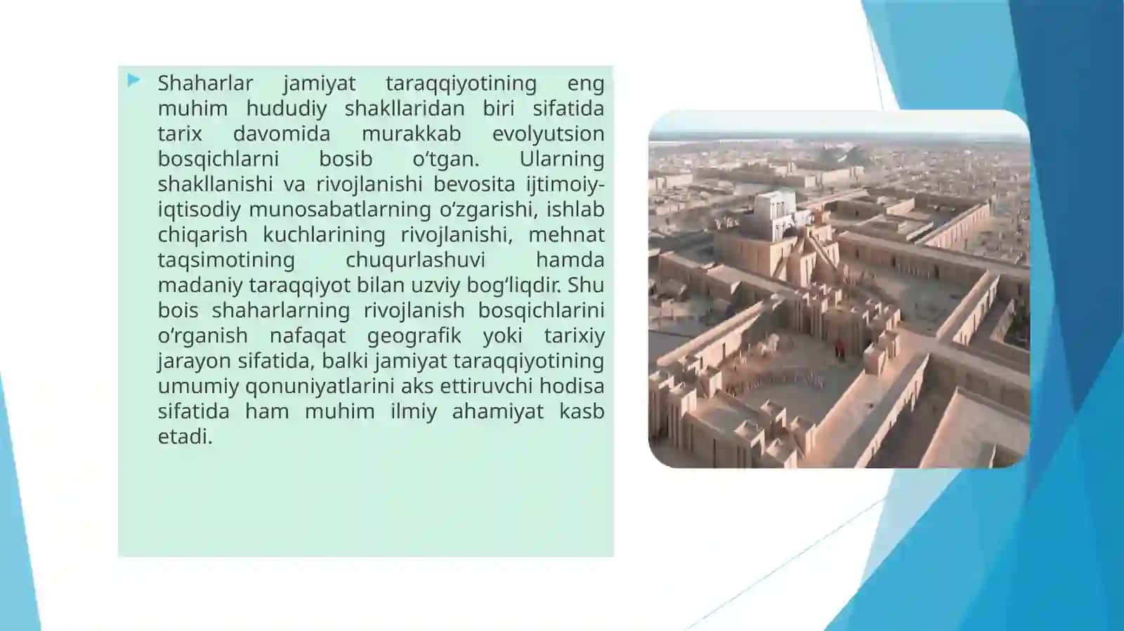 Shaharlarnirivojlanishbosqichlar 4