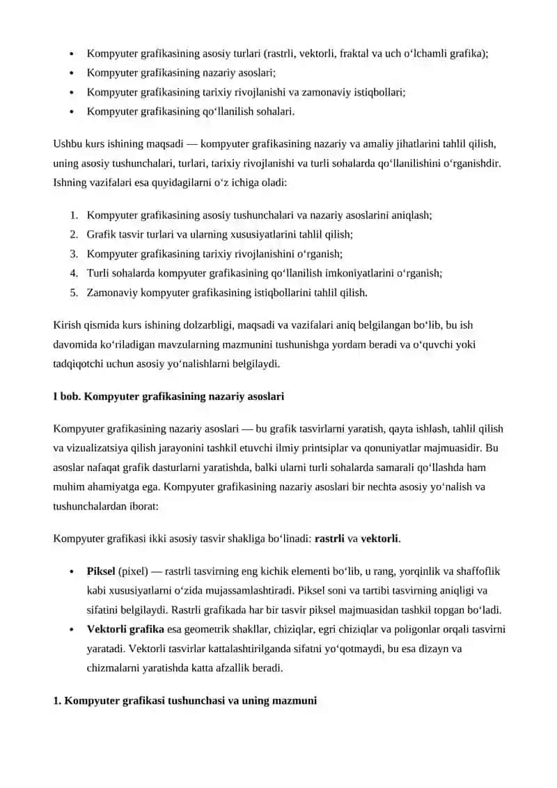 Kompyuter grafikasi 4