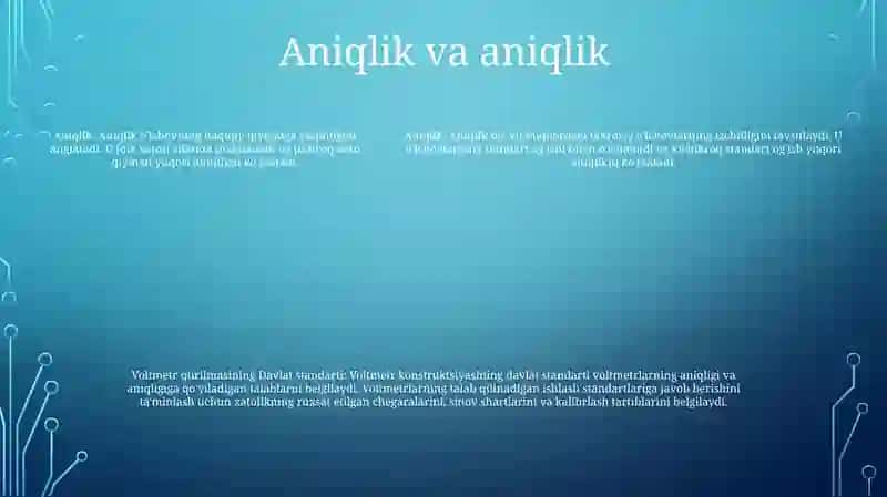 Voltmetr Qurilmasining Davlat Standarti 4