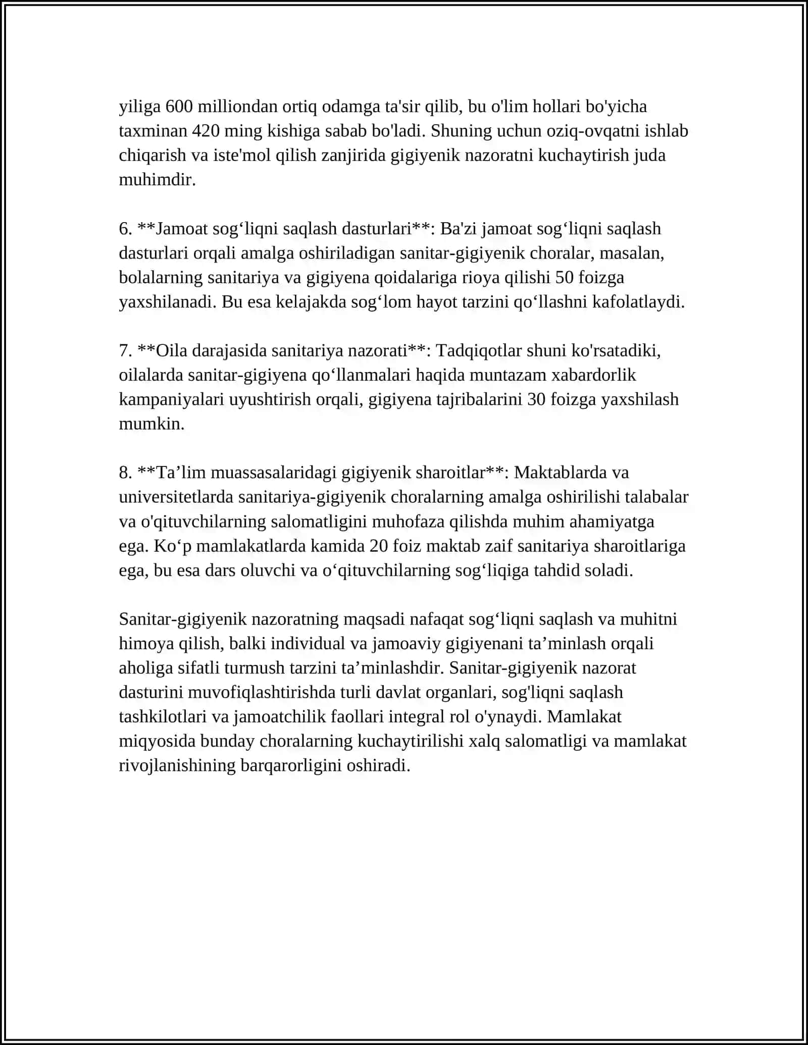 SANITAR-GIGIENIK NAZORAT HAQIDA TUSHUNCHA 4