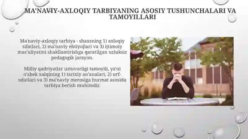 O'quvchilarnima'naviy-axloqiytarbiyalash 4