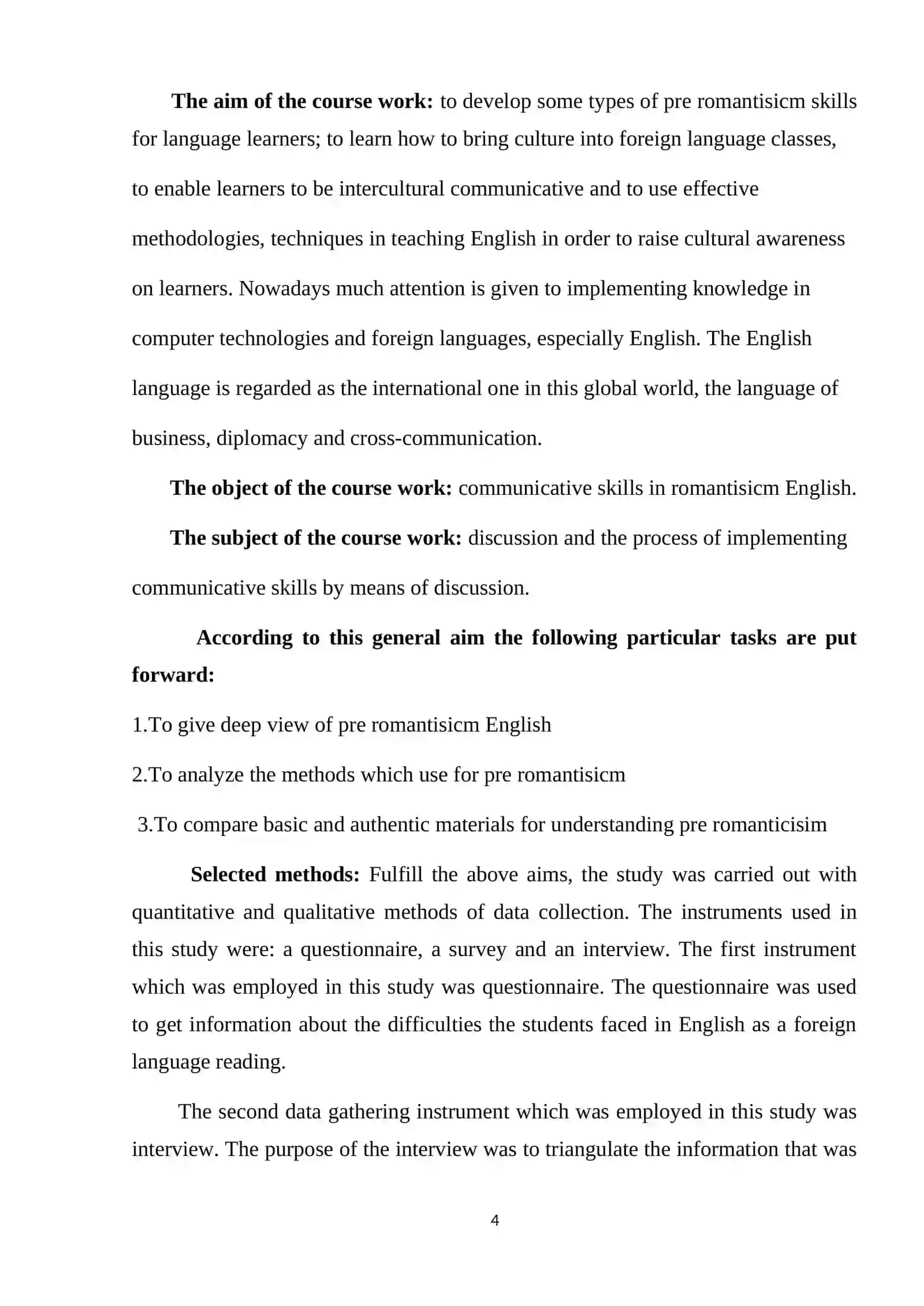Chronological framework pre romanticism English the secont half XVIII century 4