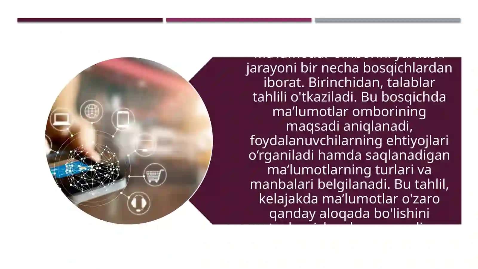 Sohalar boʻyicha maʼlumotlar omborini yaratish va u bilan ishlash 4