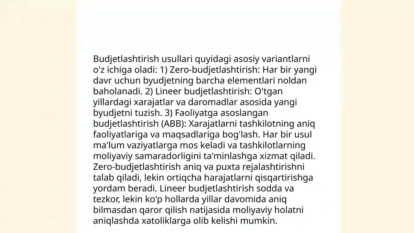 Xarajatlar Tahlili Jarayonlari 4