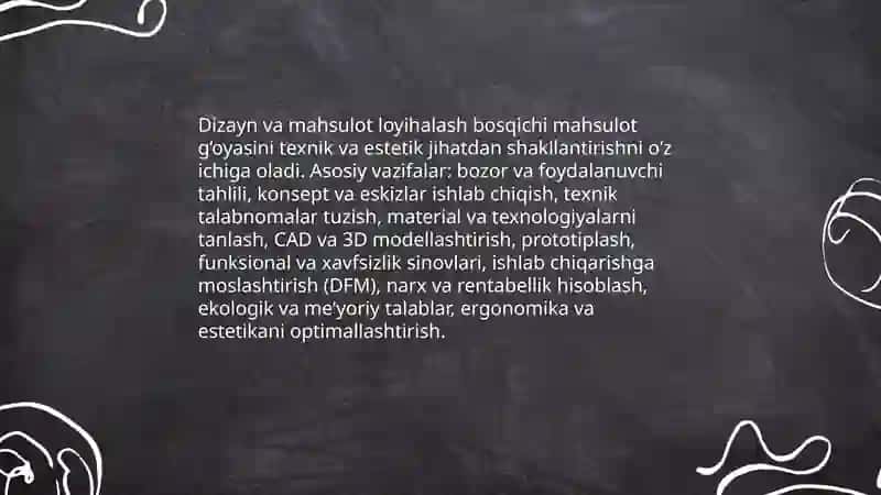 Ishlab chiqarish jarayonlari va asosiy bosqichlari 4