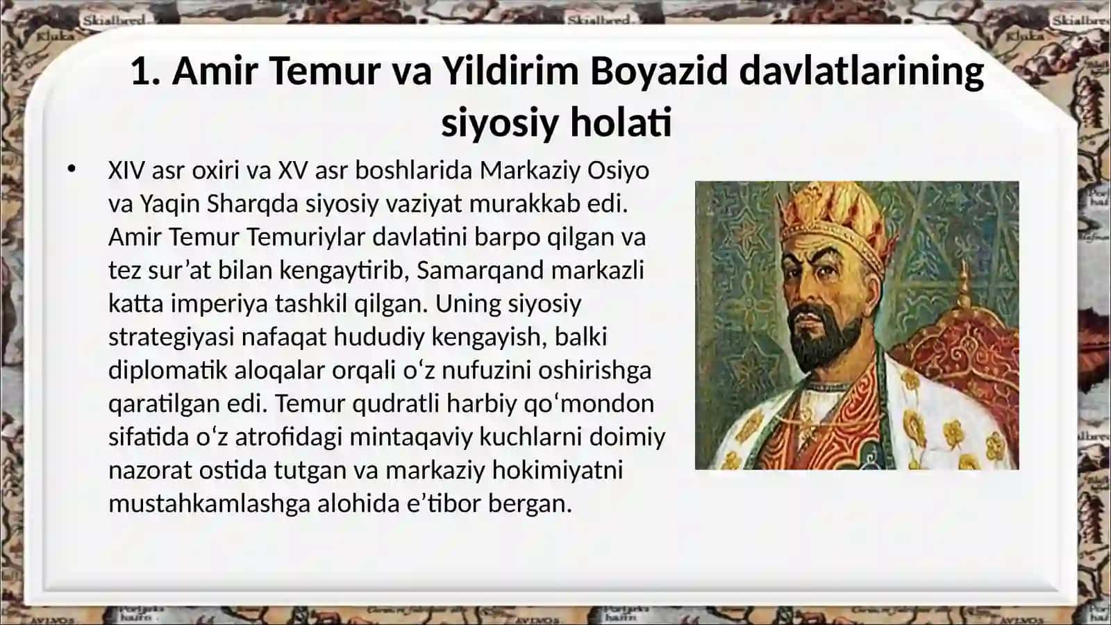 Amir Temur va Yildirim Boyazid o‘rtasidagi munosabatlar 4