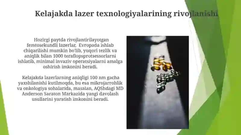 Lazerning tibbiyotda qo'llanilishi 4