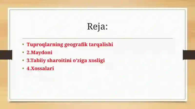 Tuproqlarning geografik tarqalishi 4