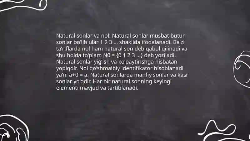 Son haqida umumiy maʼlumot 4