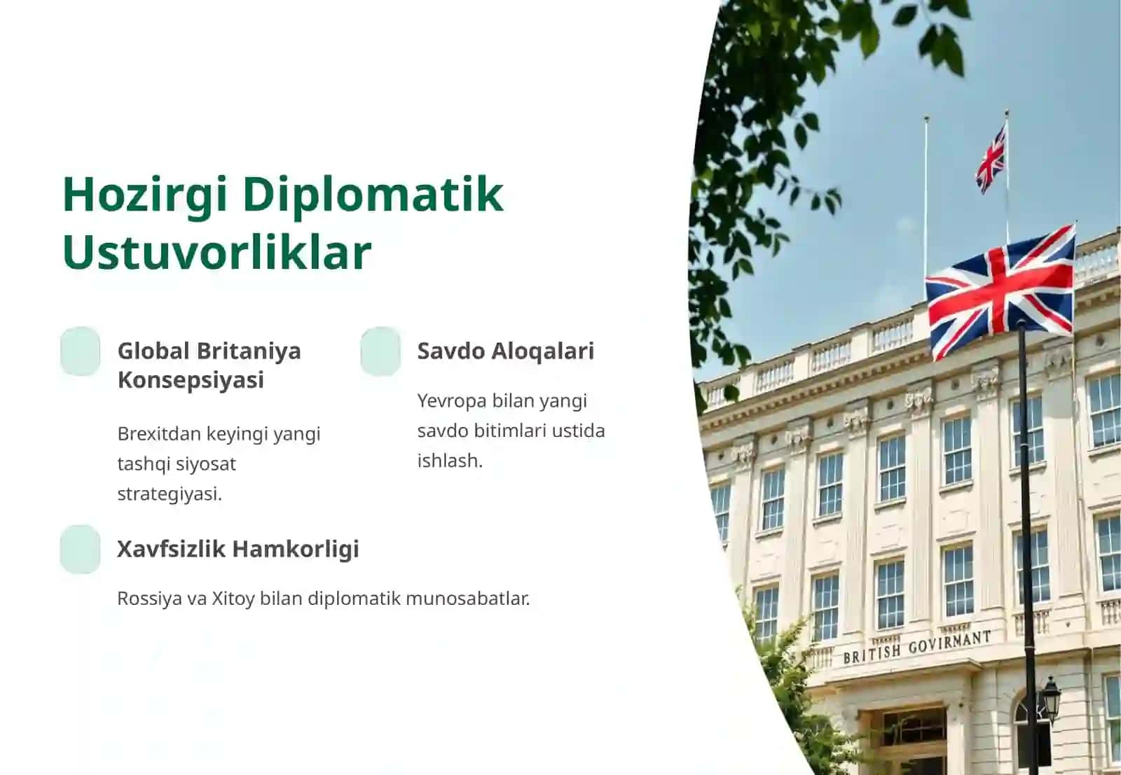 Buyuk Britaniyaning Diplomatik Aloqalari 4
