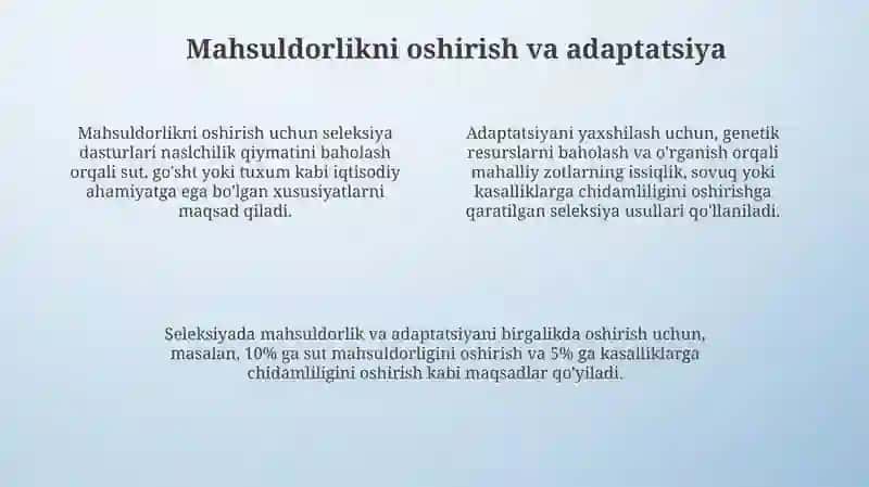 Hayvonlar seleksiyasi 4