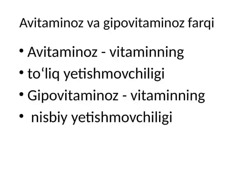 avitaminoz va gipovitaminoz mavzusi 4