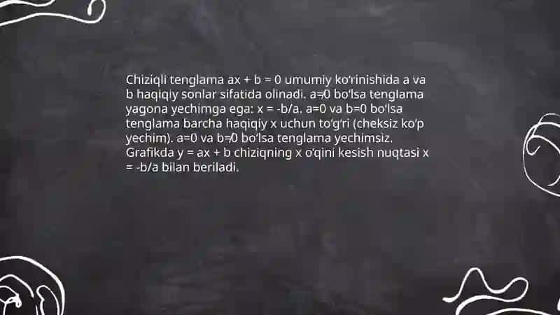 Tenglamar. Chiziqli va kvadrat tenglamalar 4